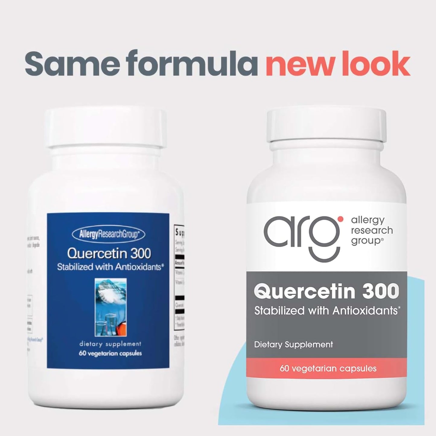 Allergy Research Group Quercetin 300 Dietary Supplement - Immune Support, Stabilized with Antioxidants, Bioflavonoid, Mast Cell, Hypoallergenic, Delayed-Release, Vegetarian Capsules - 60 Count Nirvana Guru