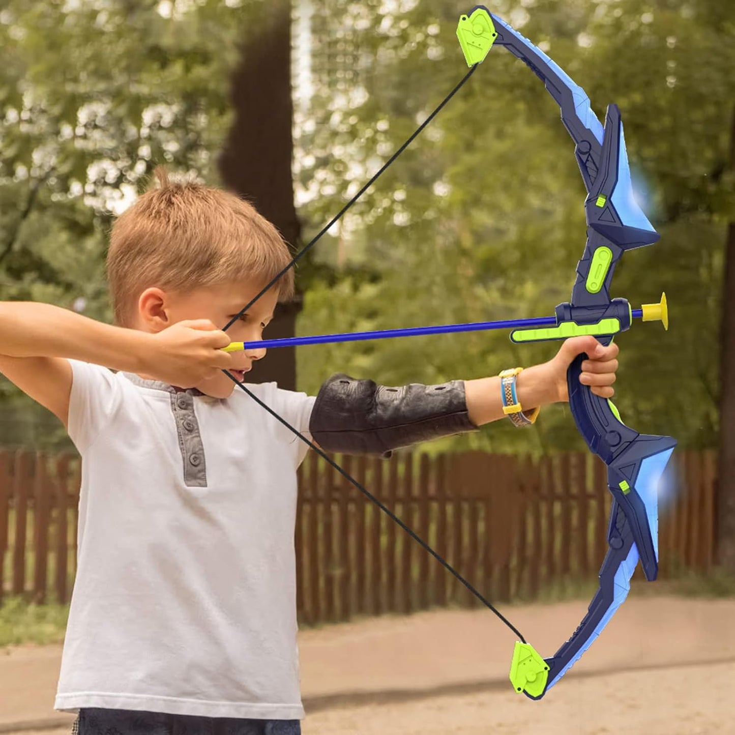 2 Pack Bow and Arrow Set for Kids, Light Up Archery Set with 14 Suction Cup Arrows, Archery Targets Outdoor Games for Kids Ages 4-8 8-12, Birthday Gifts Toys for 5 6 7 8 9 10 11 12 Year Old Boys Girls Nirvana Guru