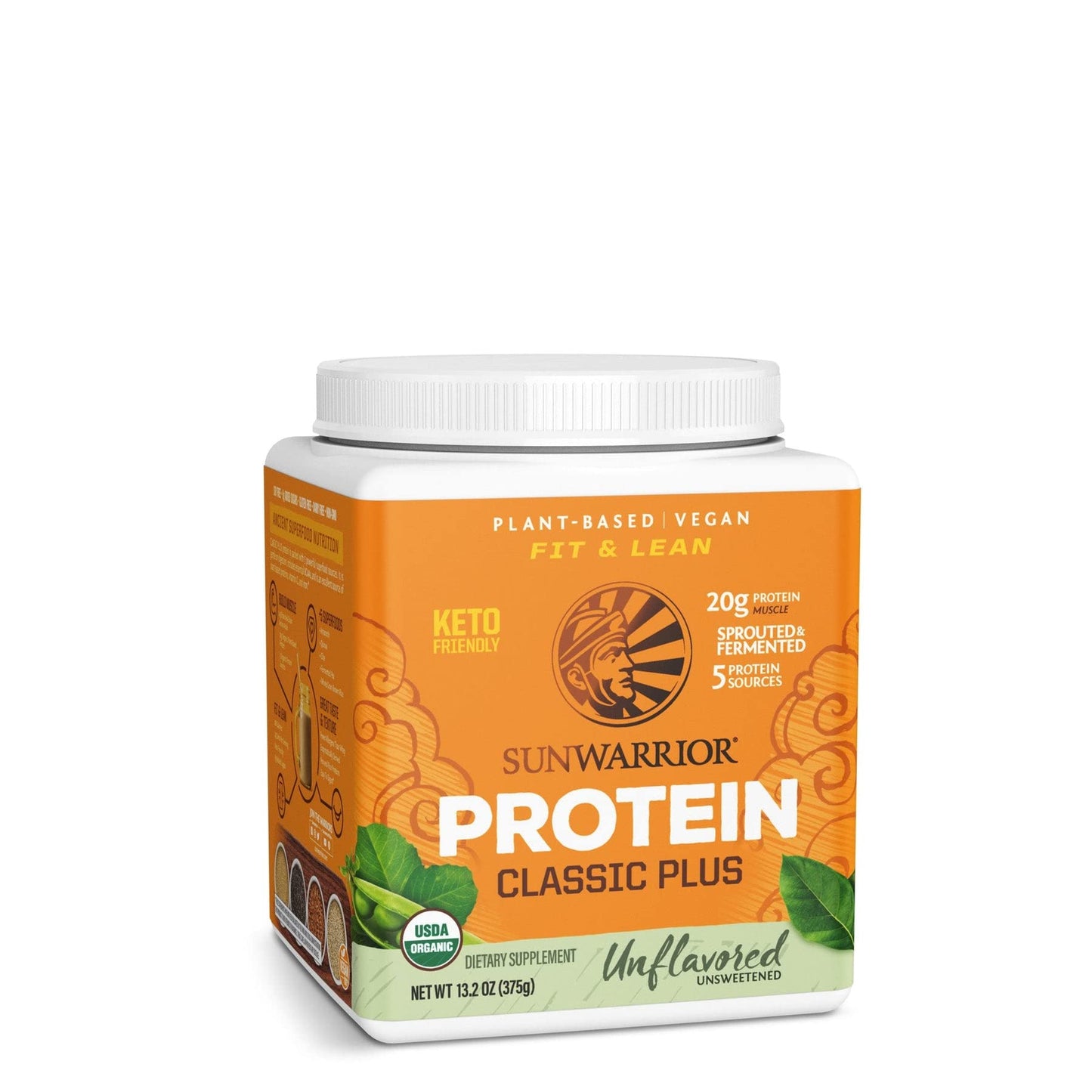 Brown Rice Protein Powder with Bcaa & Amino Acids Raw Rice Protein Shake Gluten Free Low Carb Dairy Free | Plant Based Classic Sprouted Brown Rice Protein Powder Natural 375g by Sunwarrior - Nirvana Guru