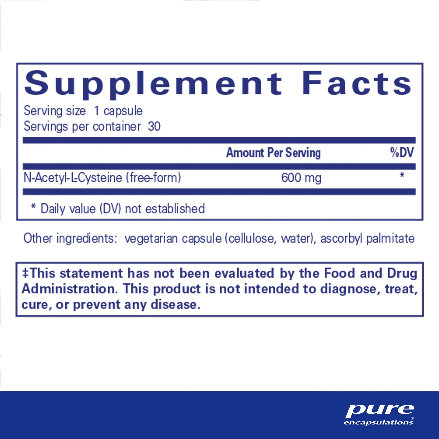 Pure Encapsulations NAC 600 mg - N-Acetyl Cysteine NAC Supplement for Lung Health & Immune Support, Liver Support & Antioxidants* - with Freeform N-Acetyl-L-Cysteine - 90 Capsules Nirvana Guru