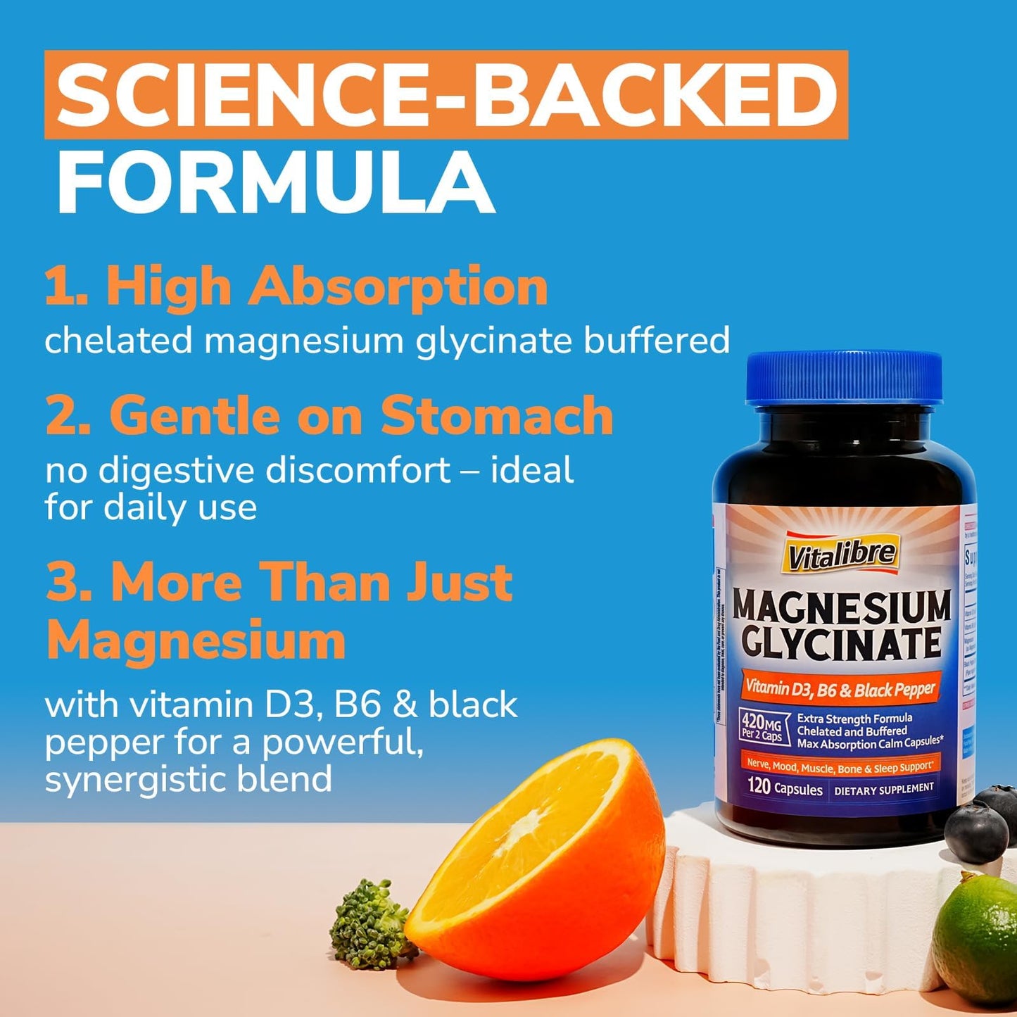 10 in 1 Magnesium Complex, 420mg Elemental Magnesium | Ultra Strength, Max Absorption | Chelated Magnesium Supplement for Sleep, Nerves & Heart Health | Non-GMO, 120 Vegan Capsules Nirvana Guru