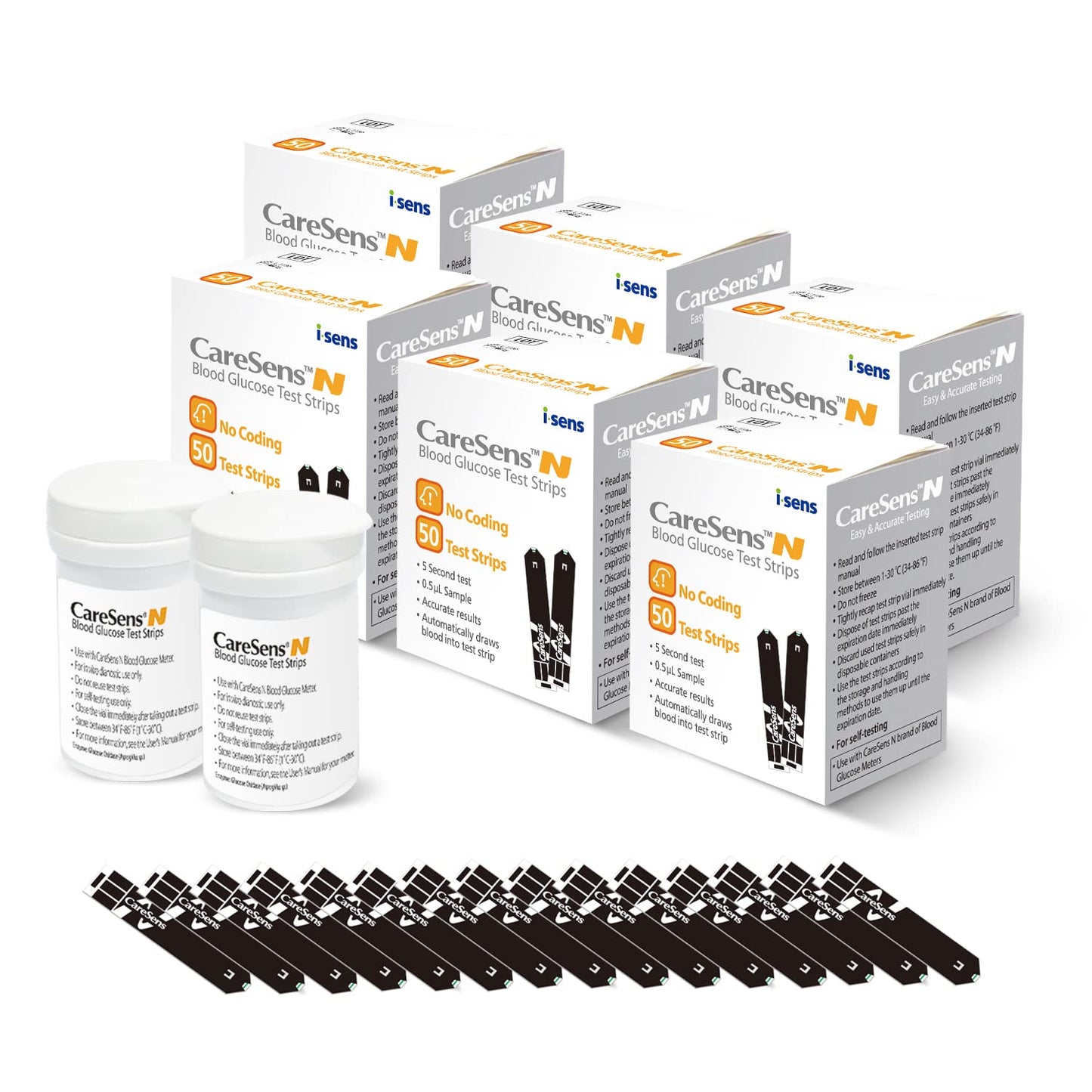 CareSens N Blood Glucose Test Strips (50 ct) - Only for CareSens N Family Meter Kits… Nirvana Guru