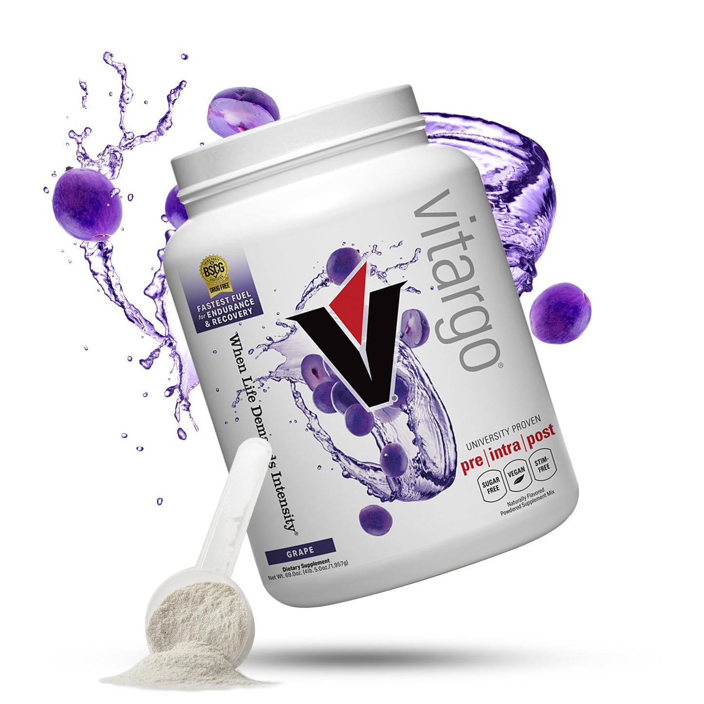 Vitargo Carbohydrate Powder, 2X Faster Absorbing, 4.4 LB Plain, Pre, Intra & Post, Sugar-Free Complex Carb Powder for Recovery, Endurance & Muscle Gain, Made in USA Nirvana Guru