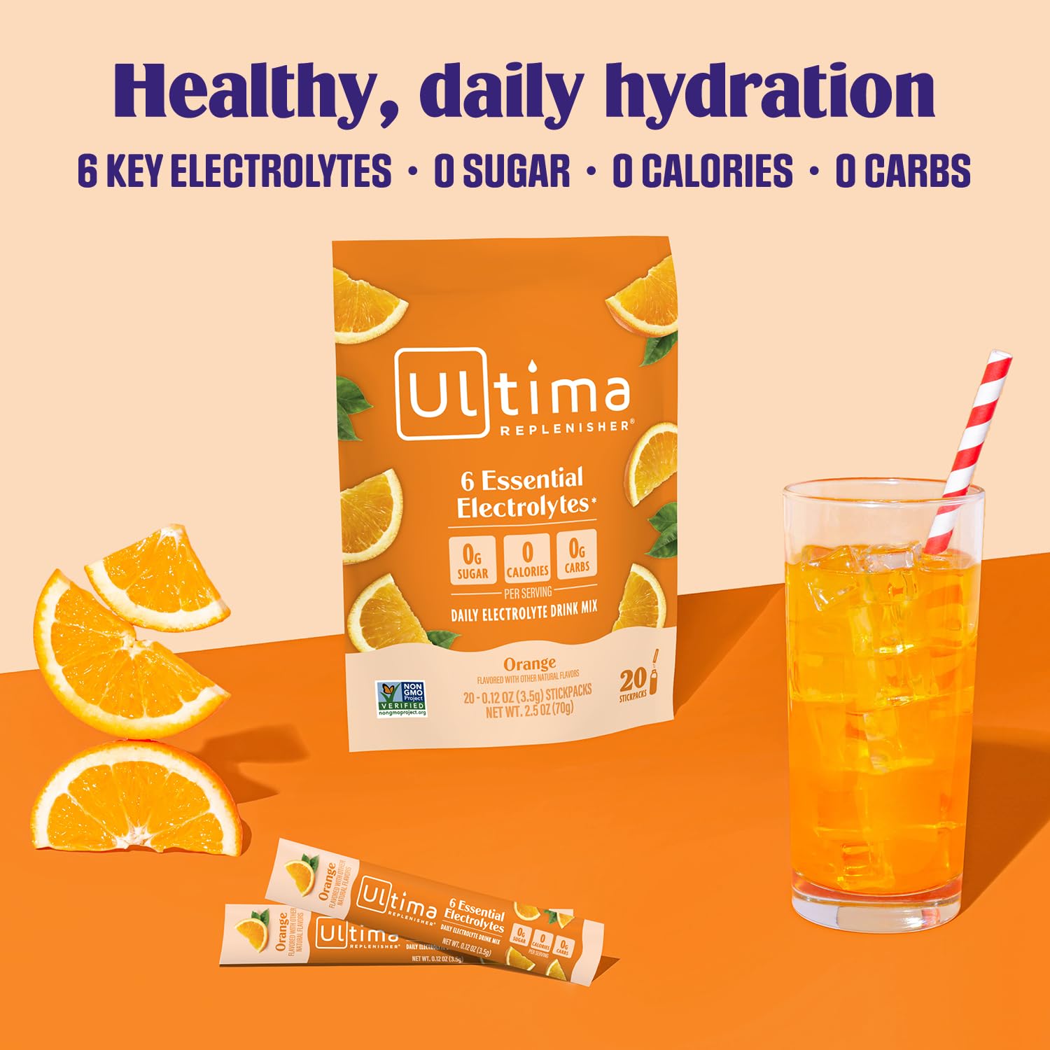Ultima Replenisher Daily Electrolyte Powder Drink Mix – Sugar Free – Original Variety, 20 Stickpacks – Hydration Packets with 6 Electrolytes and Minerals – Keto Friendly, Vegan, Non-GMO - Nirvana Guru