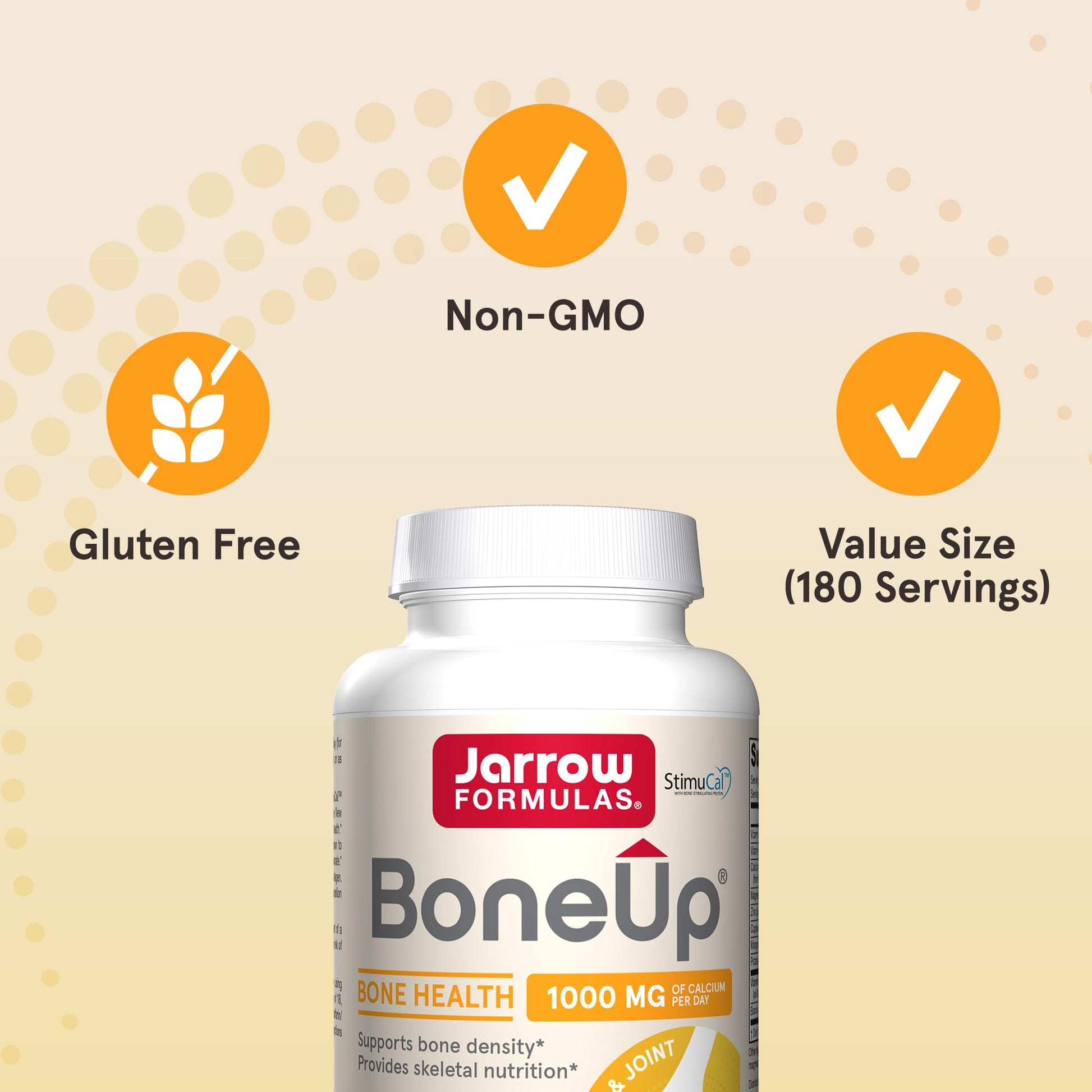 Jarrow Formulas BoneUp for Bone Density - Vitamin D3 and K2, Calcium Support, 360 Capsules, Promotes Skeletal Nutrition, Up to 60 Days Supply - Nirvana Guru