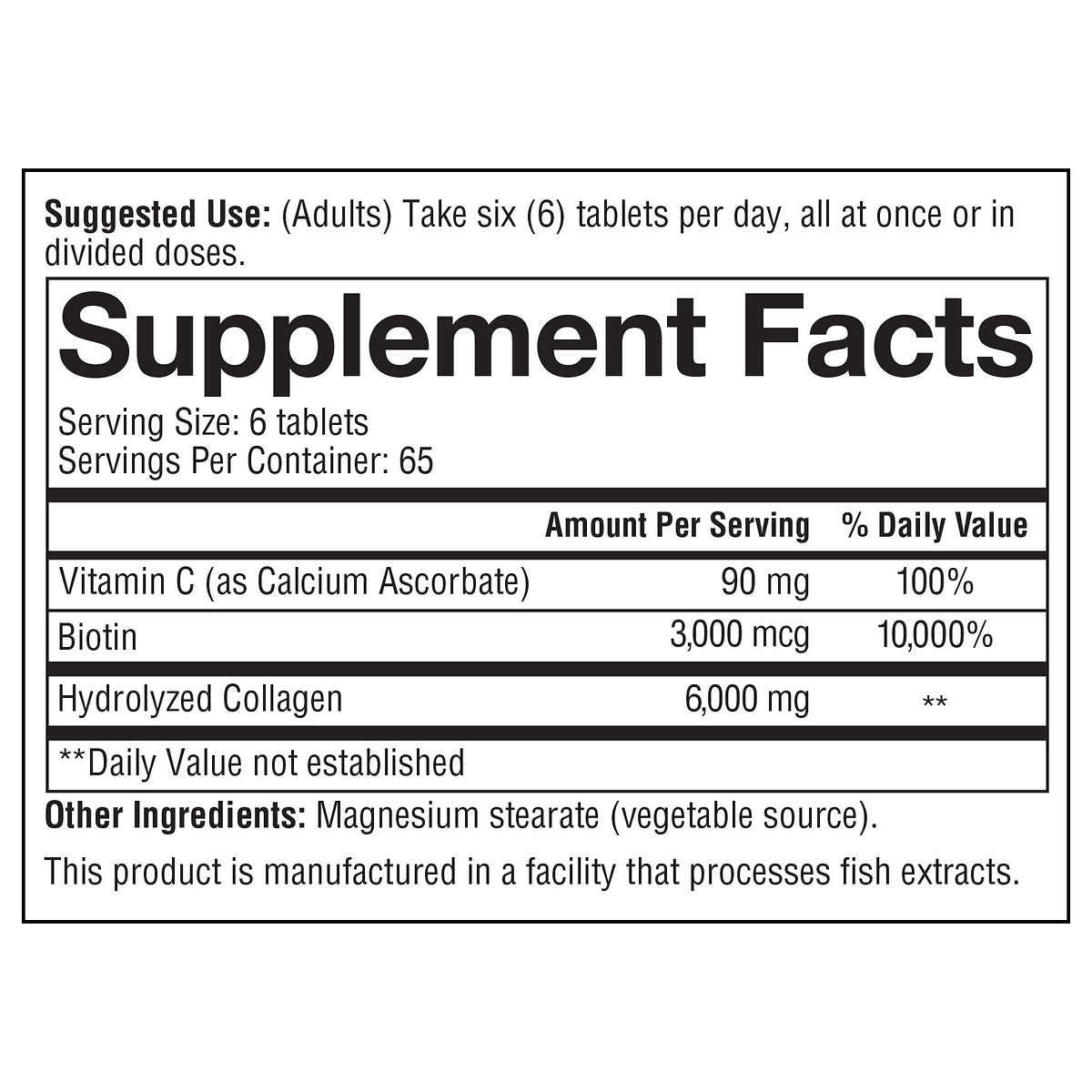 Youtheory Collagen Plus Biotin, 390 Tablets - Nirvana Guru