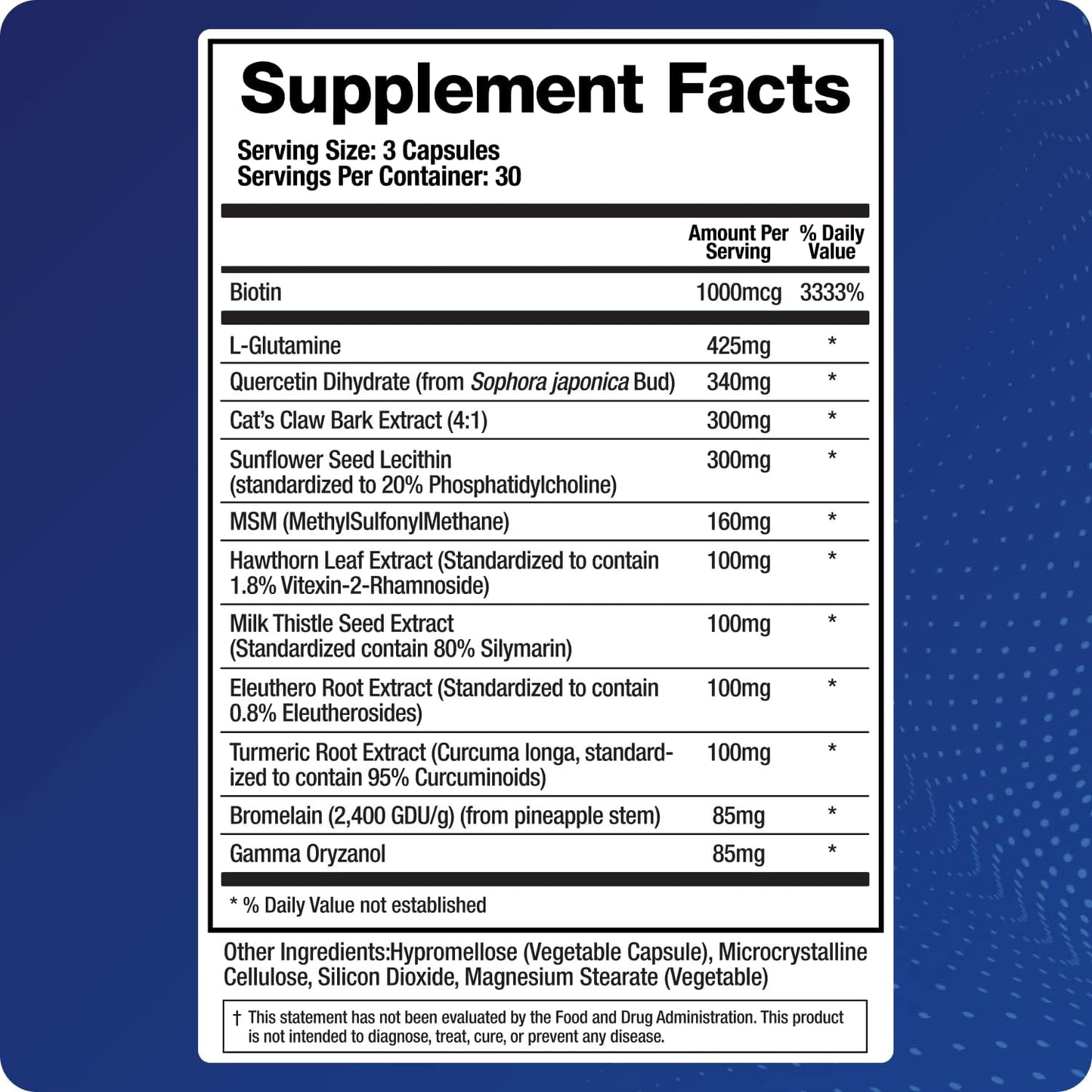 Intestinal Repair Supplement with Glutamine and Herbs for Leaky Gut, Prebiotic Support, Relief from Bloating, Gas, Constipation | SIBO | Veggie Caps | 60-Day Supply – Leaky Gut-X Nirvana Guru