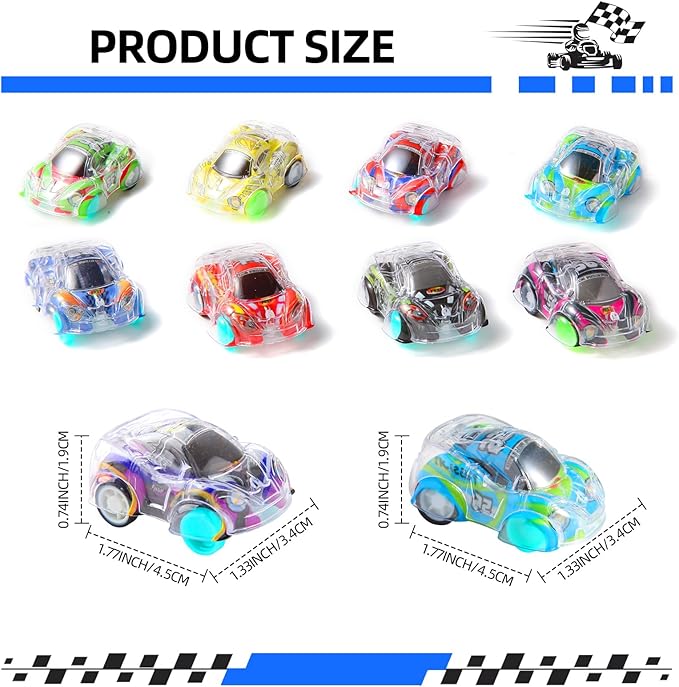 50 Pcs Mini Pull Back Cars Set, Pull Back Racing Vehicles for Kids Toddlers, Bulk Toys Party Favors Treasure Box, Classroom Prizes, Pinata Fillers,Goodie Bag Stuffers for Boys Girls nirvanaguru