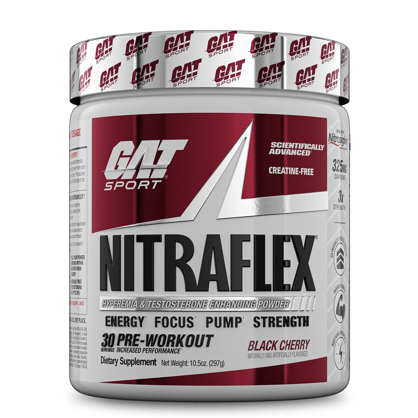 GAT SPORT Nitraflex Advanced Pre-Workout Powder, Increases Blood Flow, Boosts Strength and Energy, Improves Exercise Performance, (Blue Raspberry, 30 Servings) Nirvana Guru