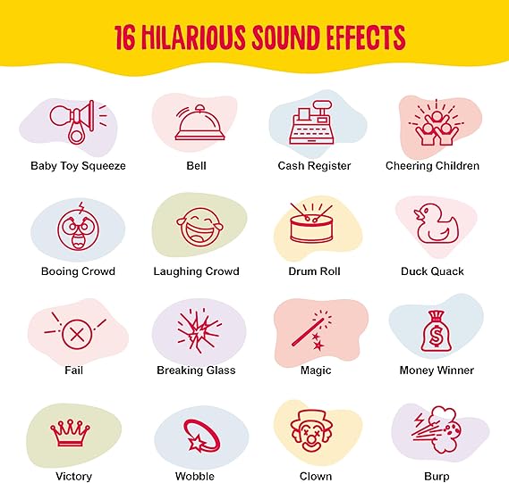 KNUCKLHEAD Sound Effects Machine - 16 Hilarious Sounds - Boys Noise Maker Prank Gifts for Kids- 6 7 8 9 10 Year Old Boy Gifts - Fun Boys Toys for Ages 8-13 - Cool Gadgets for Teens Gift nirvanaguru