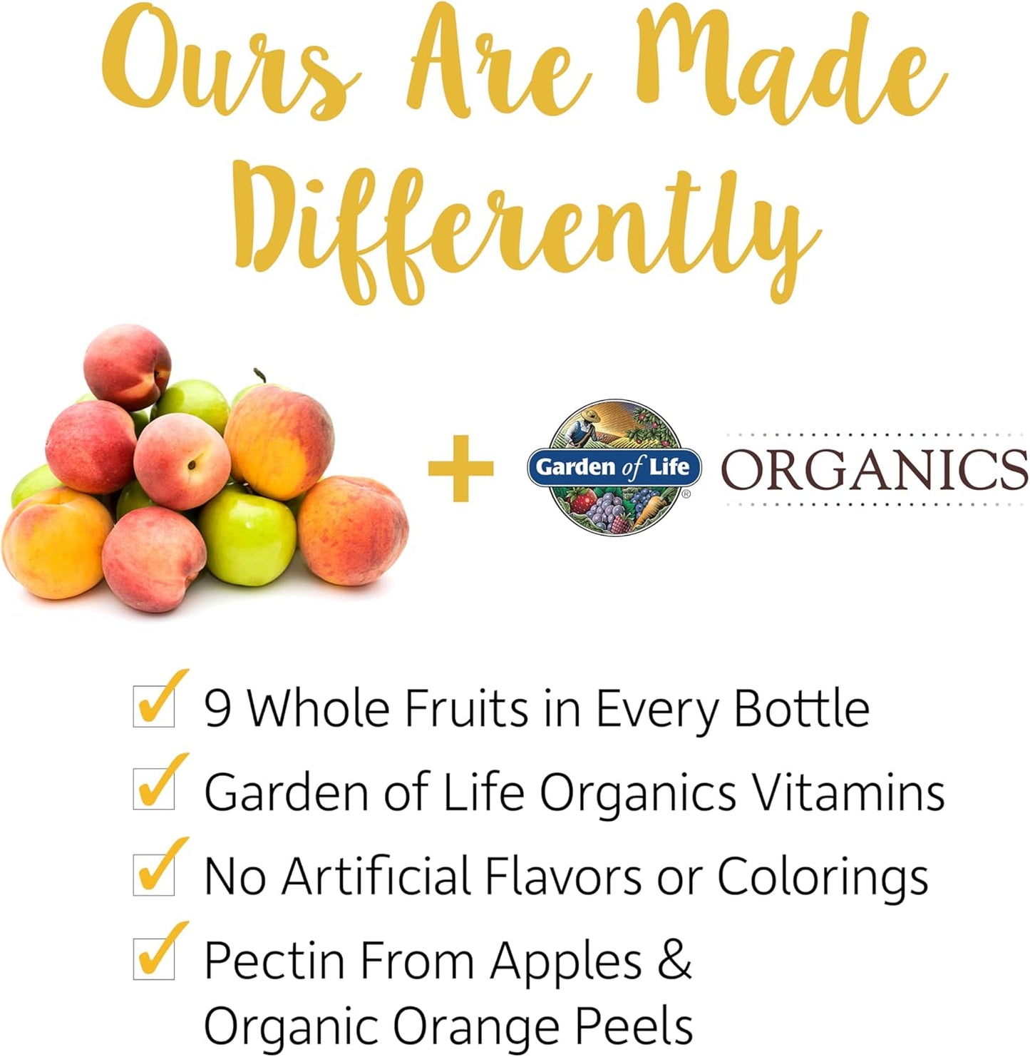 Garden of Life Organics Kids Gummy Vitamins - Fruit - Certified Organic, Non-GMO & Vegan Complete Children's Multi - B12, C & D3 - Gluten, Soy & Dairy Free, 120 Real Fruit Chew Gummies - Nirvana Guru