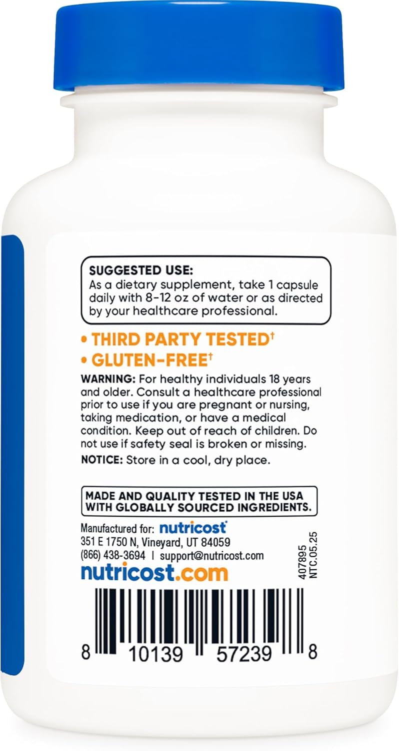 Nutricost Copper Glycinate Capsules (120 Capsules, 3MG Copper per Serving) - Non GMO, Vegan Nirvana Guru