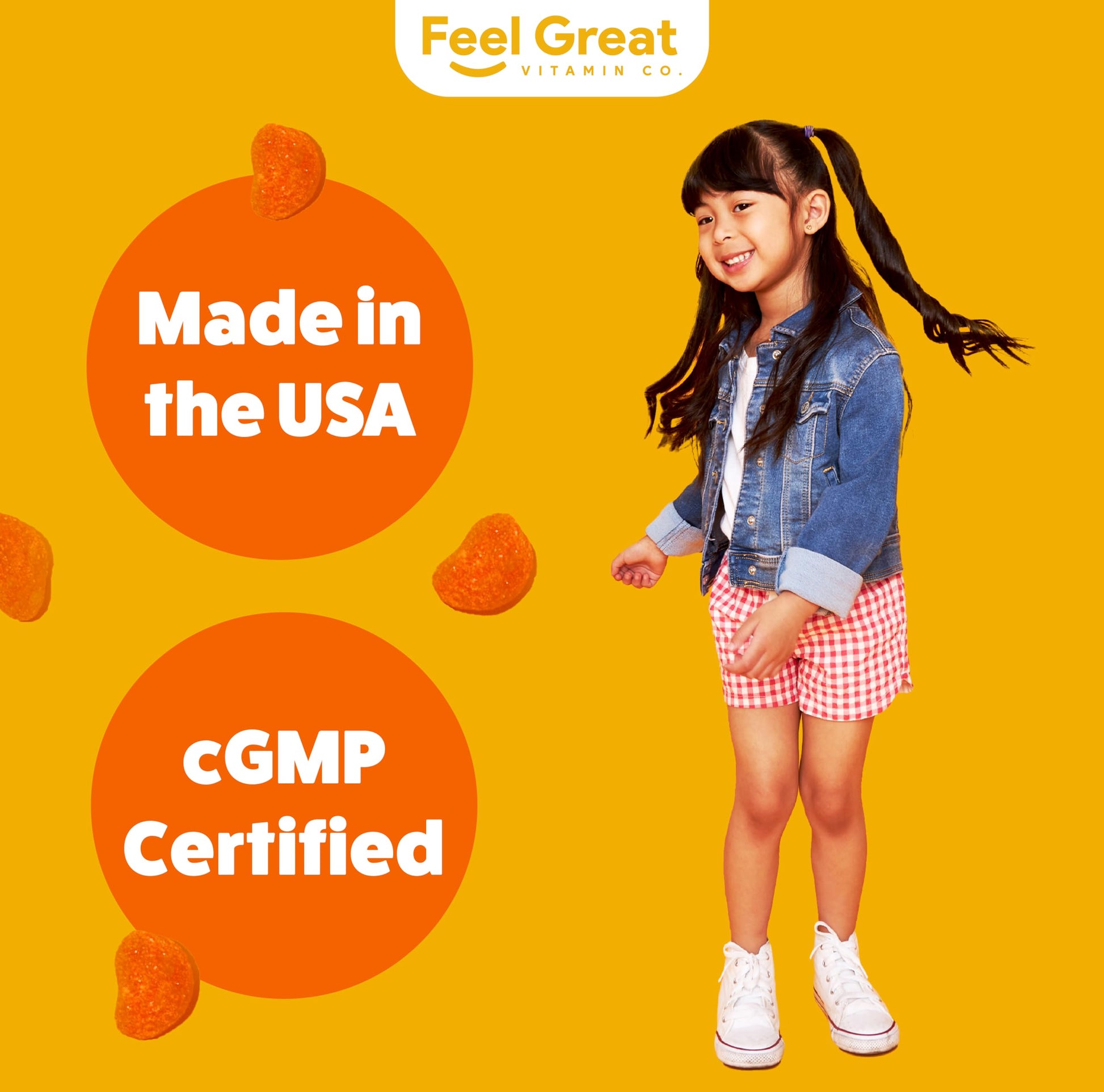 Feel Great Vitamin Co. Complete DHA Gummies for Kids | with Omega 3 6 9 + DHA, Vitamin C | Supports Healthy Brain Function, Vision & Heart Health | Gluten Free, Vegetarian | 60 Gummies Nirvana Guru