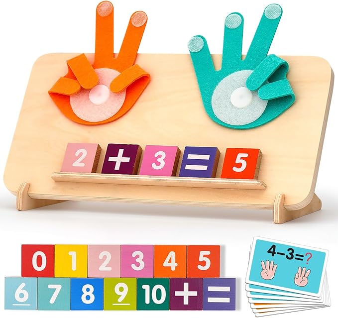 Preschool Learning Toys for Toddlers 2-4, Educational Math manipulatives Number Counting Blocks for Kids, Montessori Toys for 3-5 Year Old Boys Girls Birthday Gifts nirvanaguru