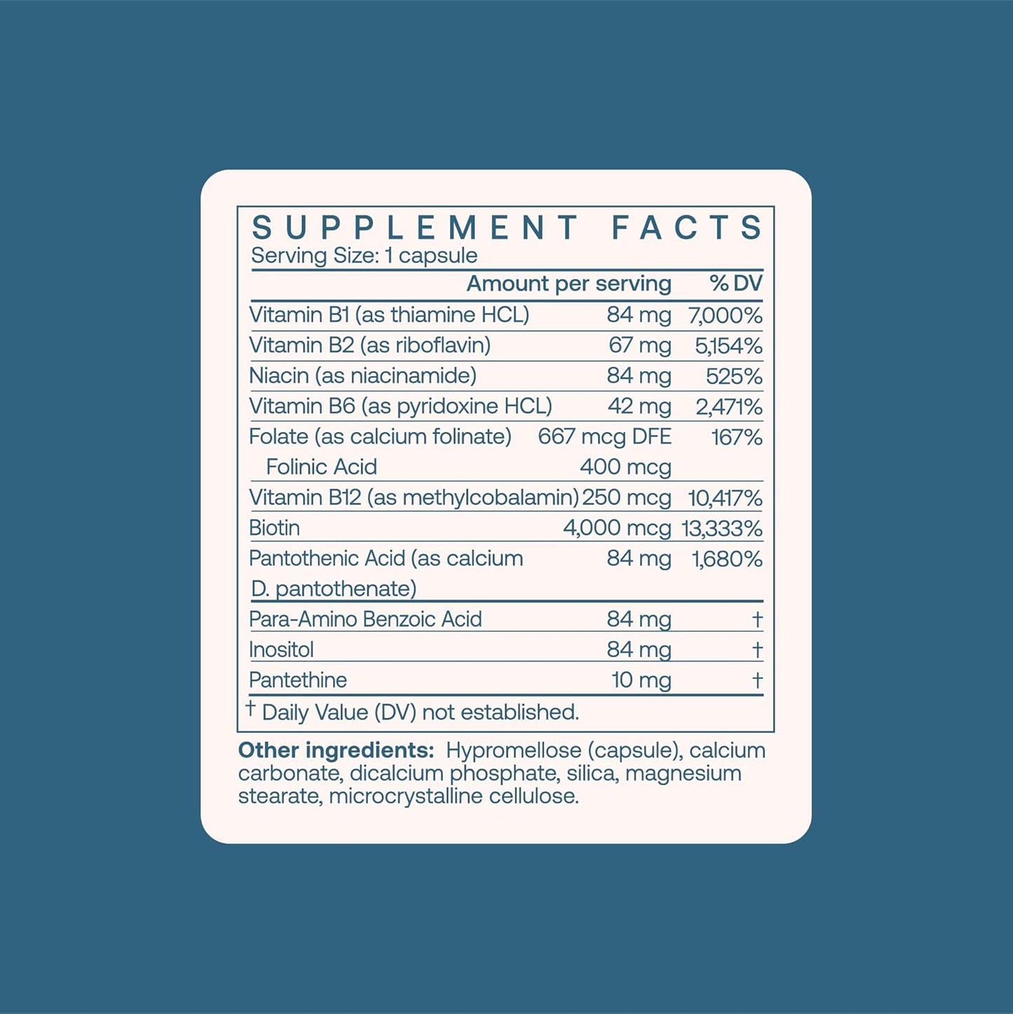 BodyBio - Vitamin B Complex Including B1, B2, B3, B5, B6, Methyl B12, Folinic Acid, 5-MTHF, and B7 to Supports Alertness, Metabolism & Immune System, 90 Capsules Nirvana Guru
