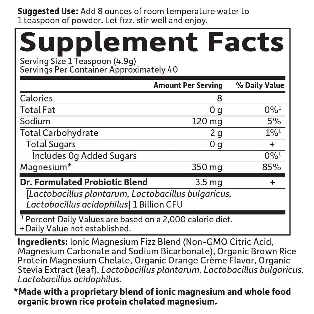 Garden of Life Whole Food Magnesium Powder, 421.5g - Raspberry Lemon, Vegan, Gluten & Sugar Free - Nirvana Guru