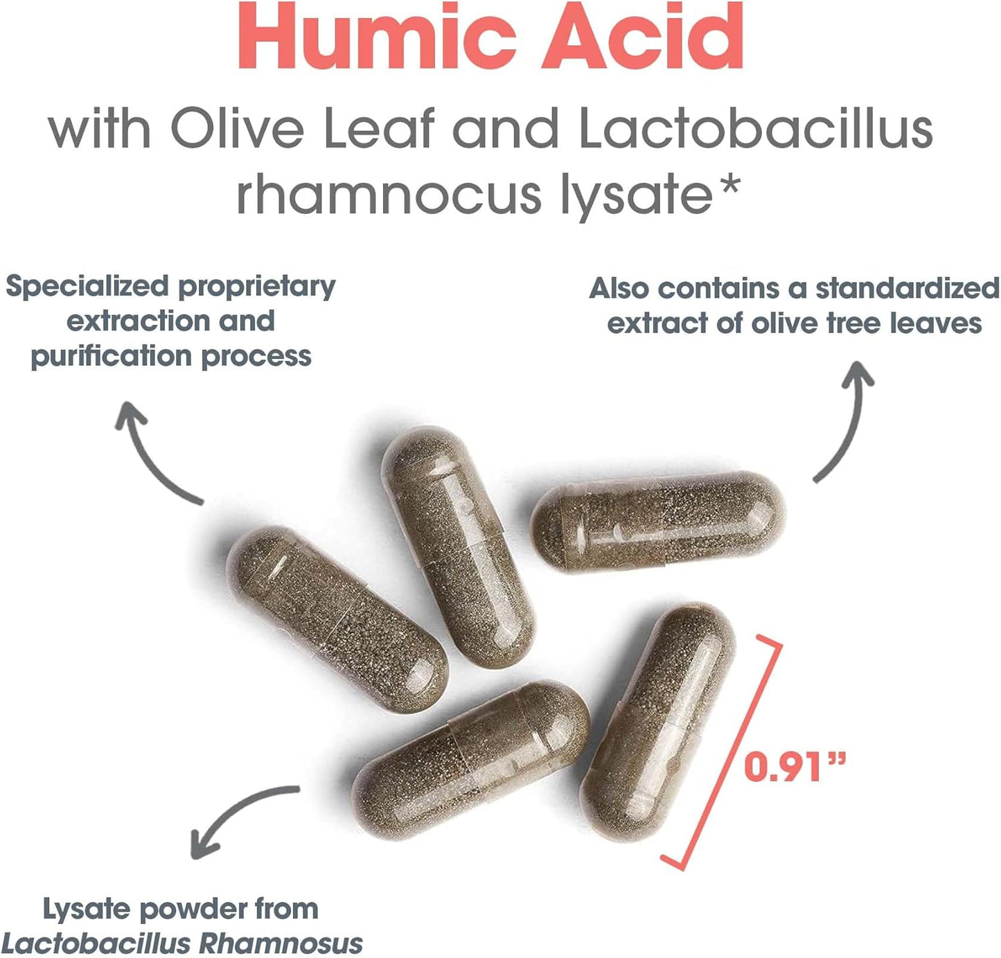 Allergy Research Group Humic-Monolaurin Complex - Immune System Support, Humic Acid Supplements, with Olive Leaf, Vegetarian Capsules - 120 Count Nirvana Guru