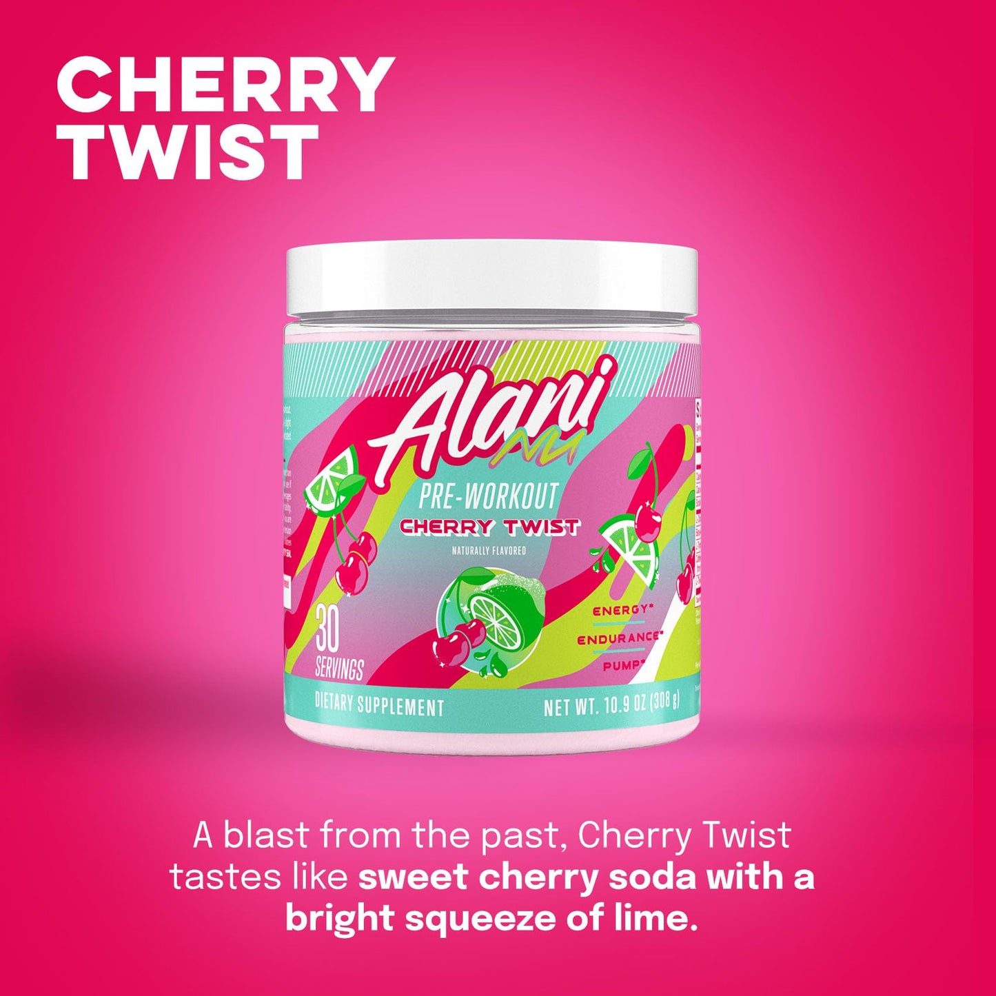 Alani Nu Pre Workout Powder Hawaiian Shaved ICE, Amino Energy Boost, Endurance Supplement, Sugar Free, 200mg Caffeine, L-Theanine, Beta-Alanine, L-Citrulline, 30 Servings Nirvana Guru