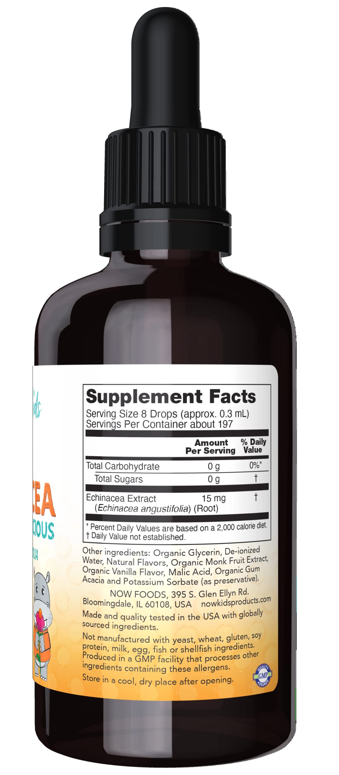 NOW Supplements, Kids Liquid Echinacea with Dropper, Immune System Support, Formulated for Kids, 2 Fl Ounce, Packaging May Vary (Pack of 2) - Nirvana Guru