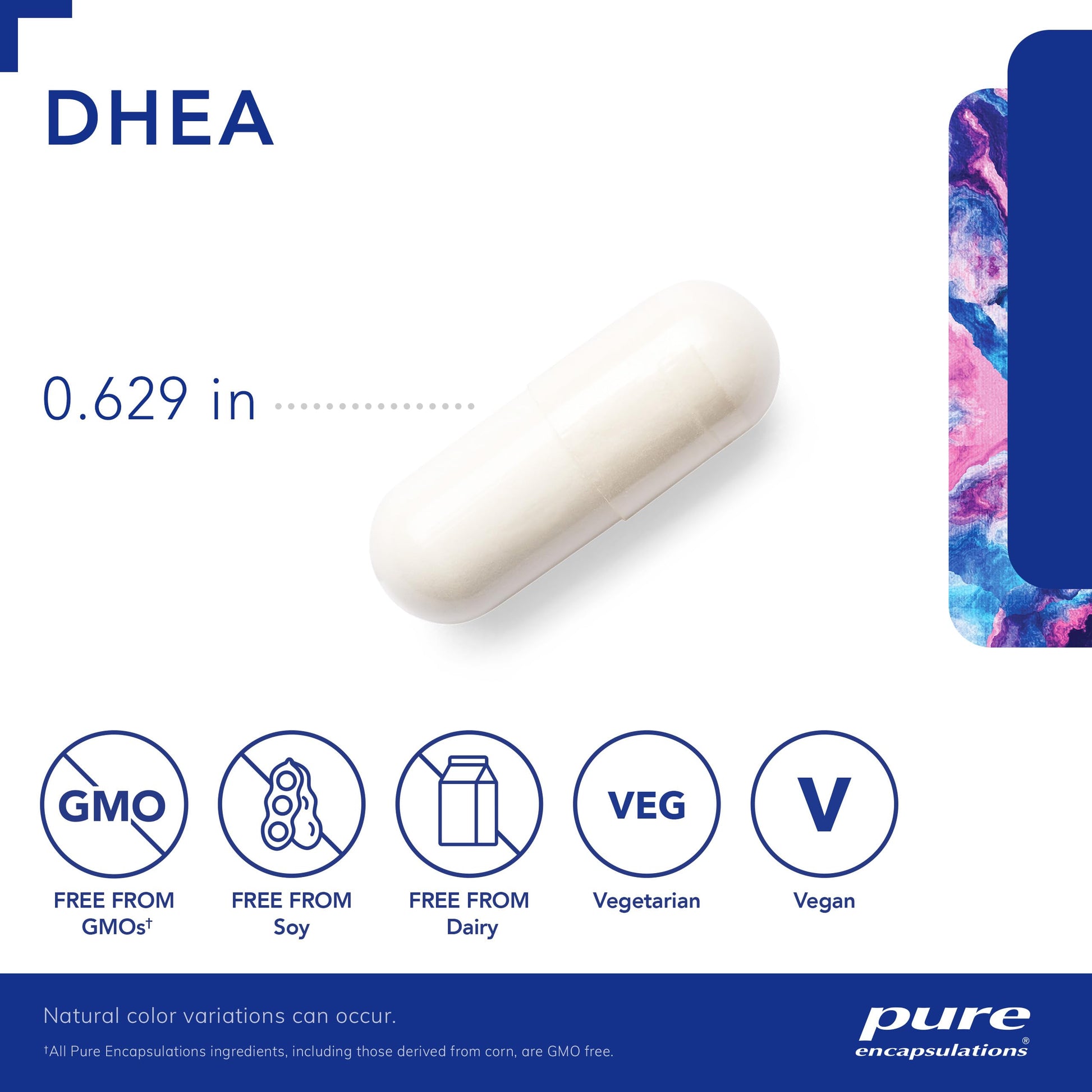 Pure Encapsulations DHEA 25 mg - Supplement for Immune Support, Hormone Balance, Metabolism Support, and Energy Levels* - with Micronized DHEA - 180 Capsules - Nirvana Guru