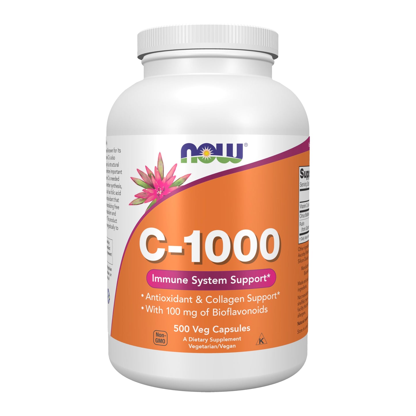 NOW Foods Supplements, Vitamin C-1,000 with 100 mg of Bioflavonoids, Antioxidant protection*, 100 Veg Capsules - Nirvana Guru