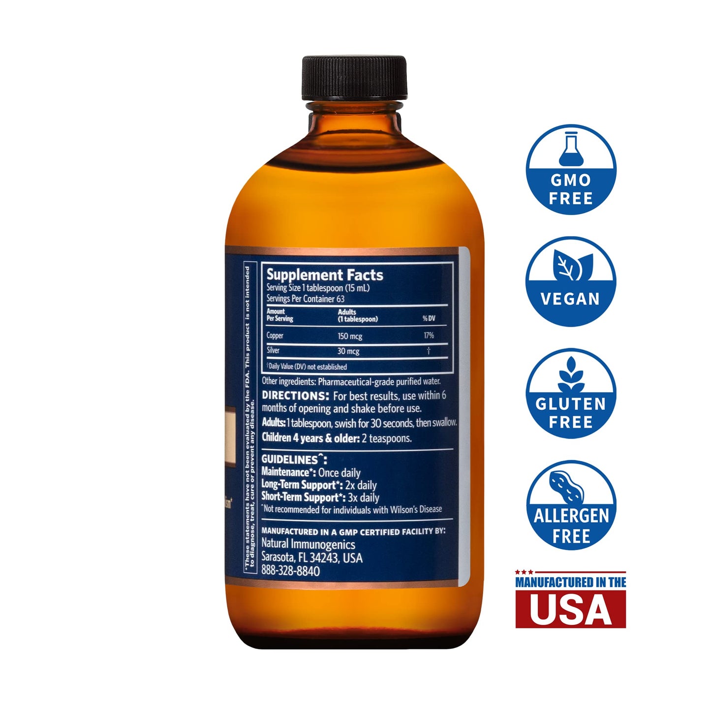 Sovereign Copper Bio-Active Copper Hydrosol, 8oz Nirvana Guru