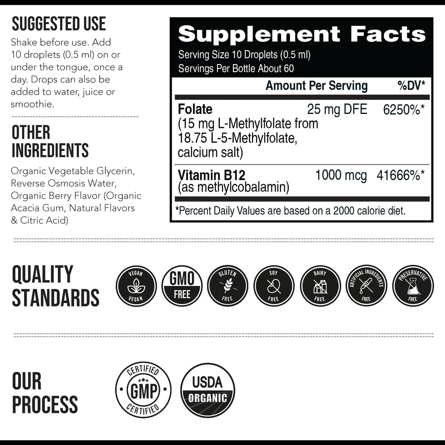 L Methyl Folate 15mg Plus Methyl B12 Cofactor – High Potency, Active 5-MTHF Form - Supports Mood, Methylation, Cognition – Bioactive Forms of Vitamin B9 & B12 (60 Capsules – 60 Servings)