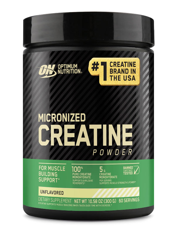 Optimum Nutrition Micronized Creatine Monohydrate Powder, Unflavored, 120 Servings, 600 Grams (Packaging May Vary) Nirvana Guru