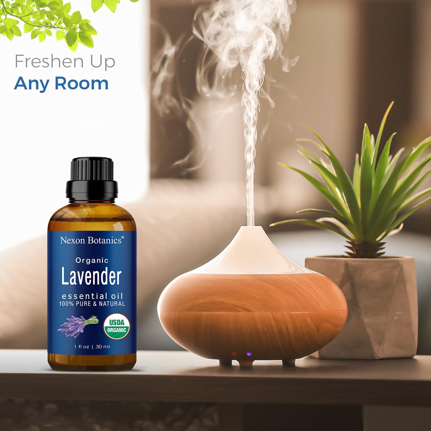 Organic Lavender Essential Oil 30 ml - Pure Natural Oils for Diffuser, Aromatherapy, Skin & Hair Care - Aceite De Lavanda Orgánico - Nexon Botanics - Nirvana Guru