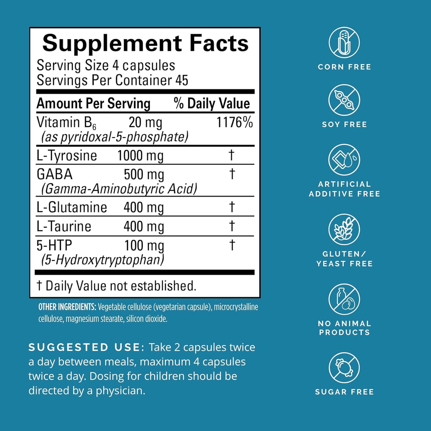 Dr Amen BrainMD NeuroLink - 180 Capsules - Promotes Optimal Brain Function, Focus & Concentration - Gluten Free - 45 Servings Nirvana Guru