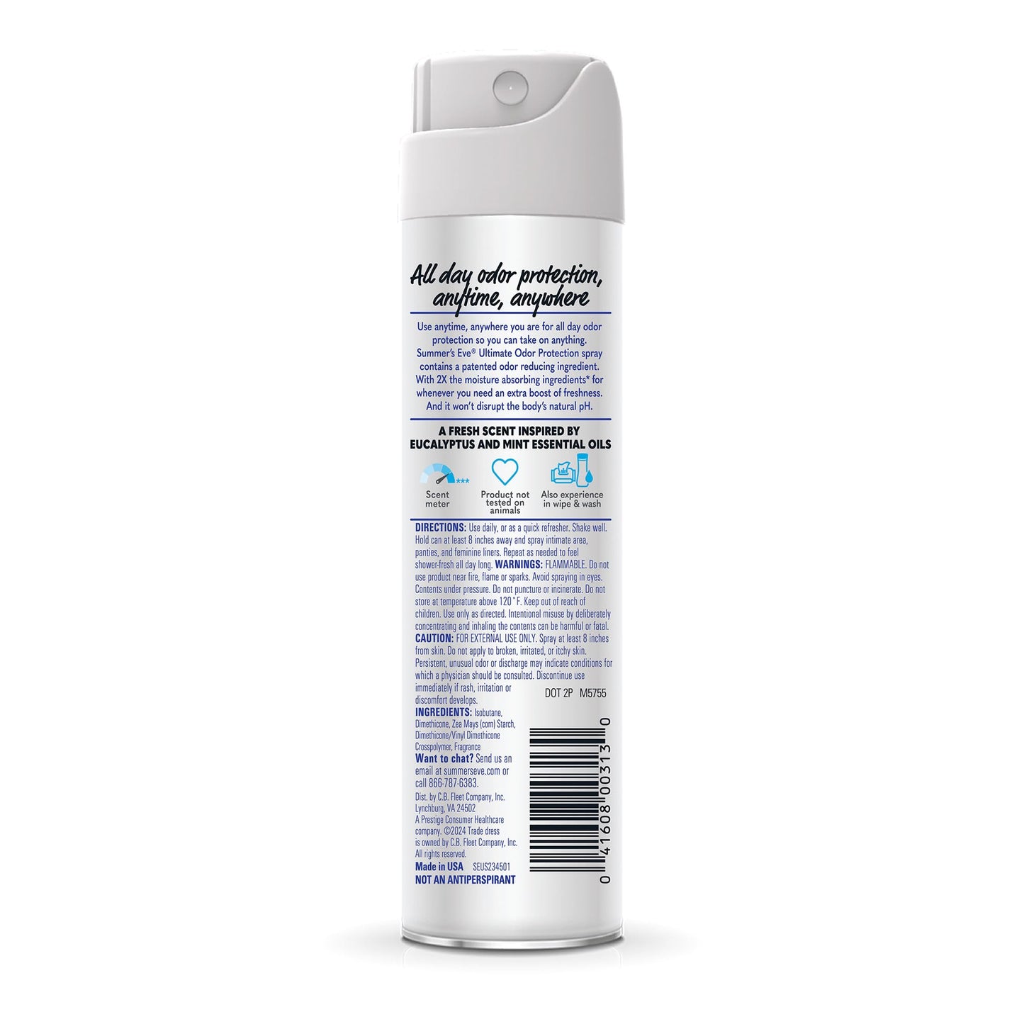Summer's Eve Blissful Escape Daily Refreshing Feminine Spray, 2 oz Nirvana Guru
