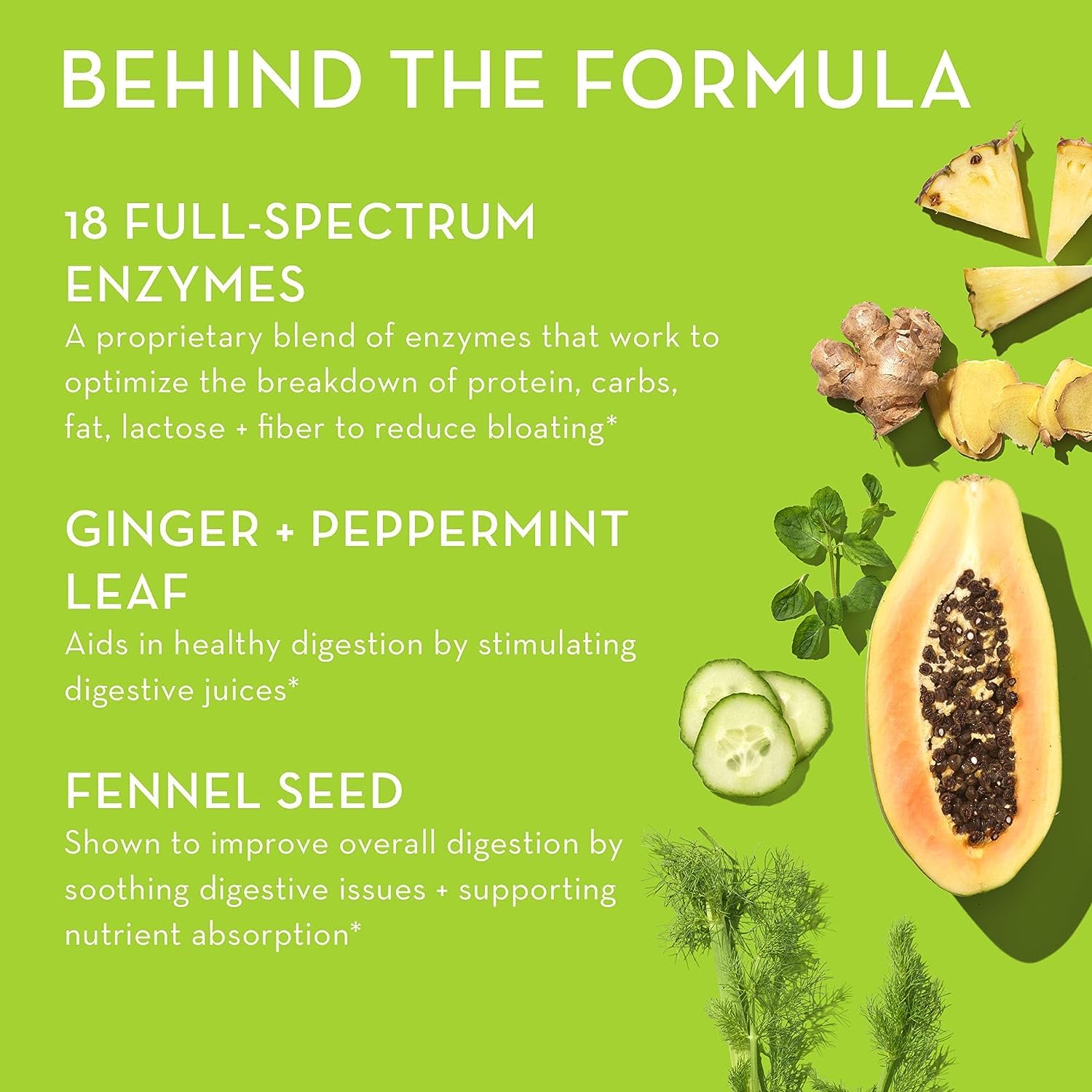 HUM Flatter Me Digestive Enzymes Bloating Supplement - Fast-Acting Bloat Relief for Digestive Health & Debloating Multi Enzyme | Bloat Pills, Anti Bloat Pills, Vegan 60 Servings Nirvana Guru