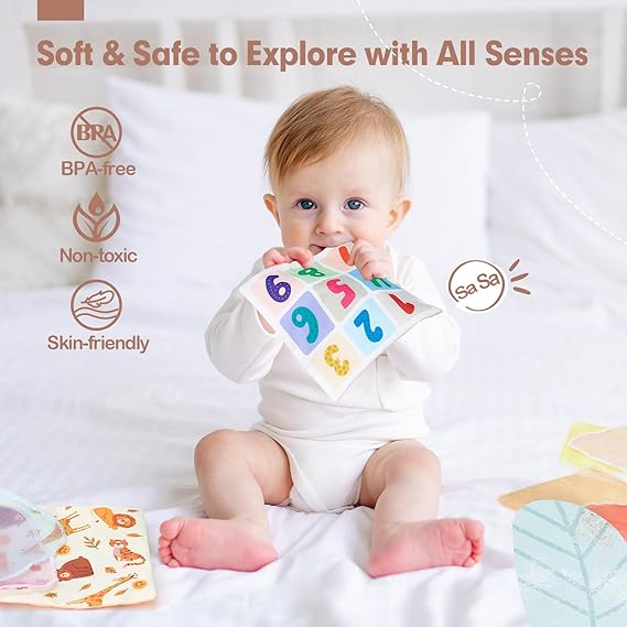 hahaland Baby Tissue Box Toy – Montessori Sensory Toy with Pulling Scarves | Developmental Toys for Babies 6–12 Months | Baby Shower Gift for Boys & Girls 6–18 Months nirvanaguru