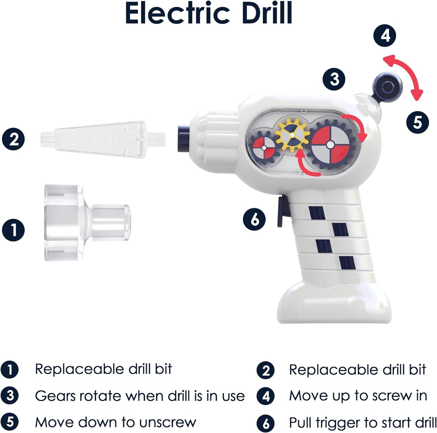 iPlay, iLearn Rocket Space Toys, Kids Spaceship Playset W/Space Shuttle, 2 Astronauts, Educational STEM Take Apart Outer Space Adventure W/Electric Drill, Gift for 3 4 5 6 7 8 Year Old Boy Girl Nirvana Guru
