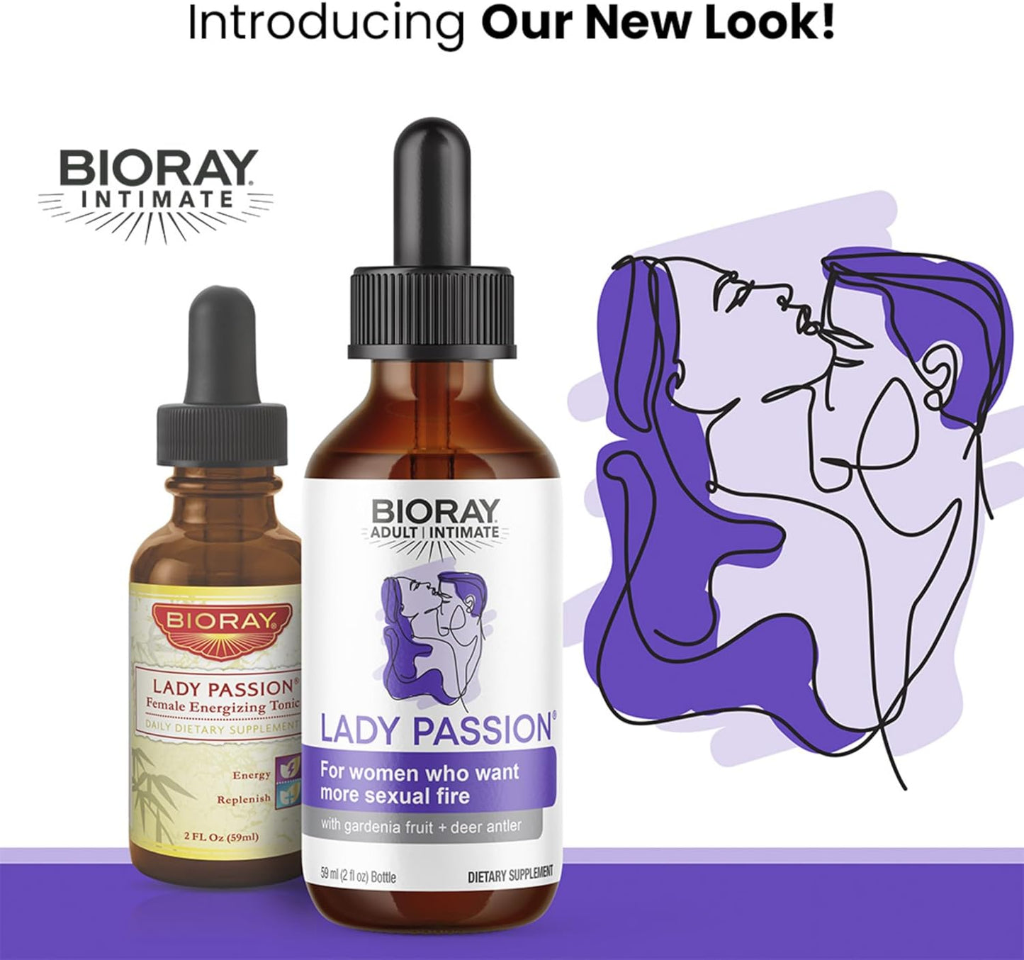 BIORAY Intimate Lady Passion - 2 fl oz - Female Energizing Tonic - Non-GMO, Gluten Free Nirvana Guru