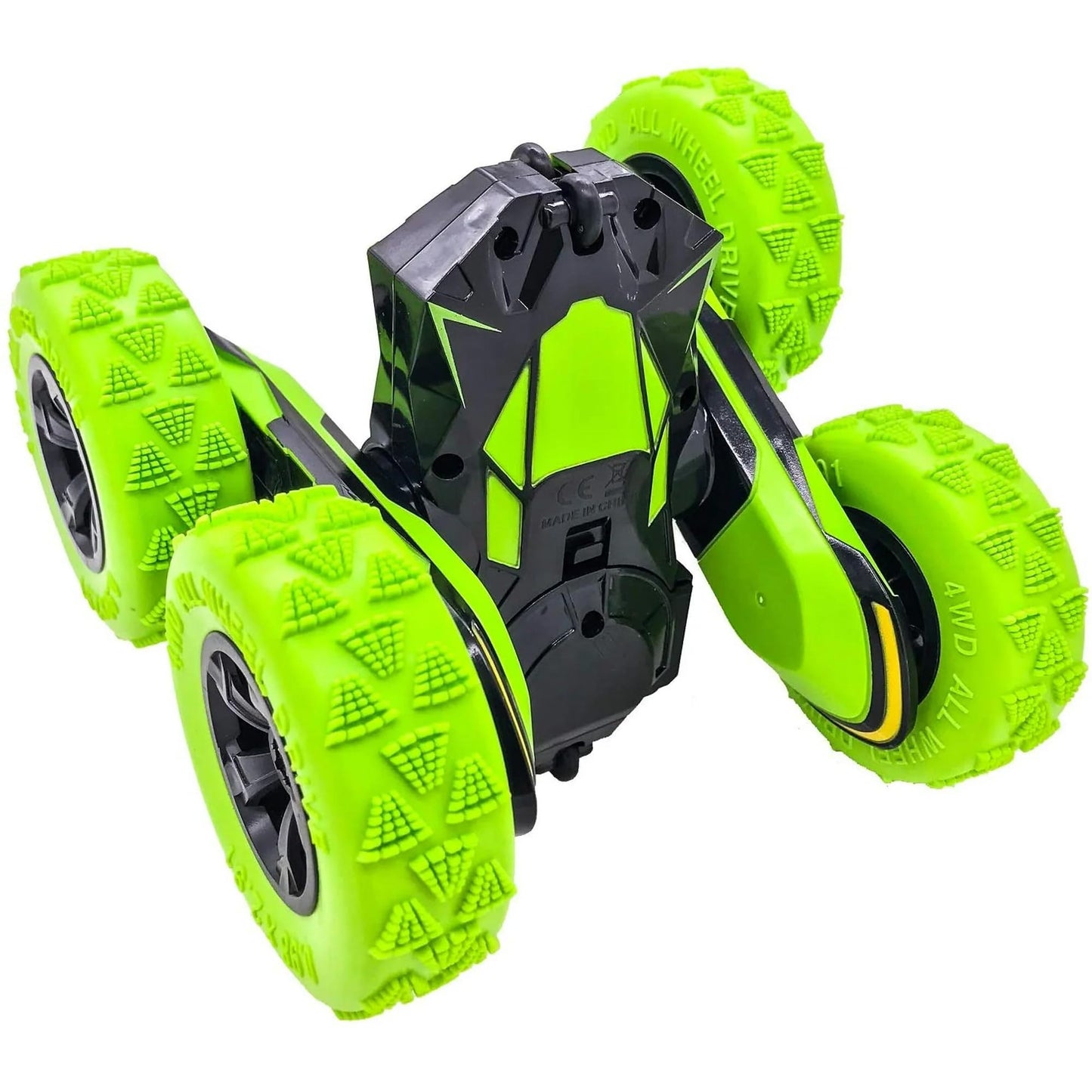 Threeking RC Stunt Cars Remote Control Car Double-Sided Driving 360-degree Flips Rotating Car Toy, Green Nirvana Guru