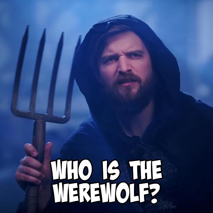 One Night Ultimate Werewolf – Fun Party Game for Kids & Adults | Engaging Social Deduction | Fast-Paced Gameplay | Hidden Roles & Bluffing, Black nirvanaguru