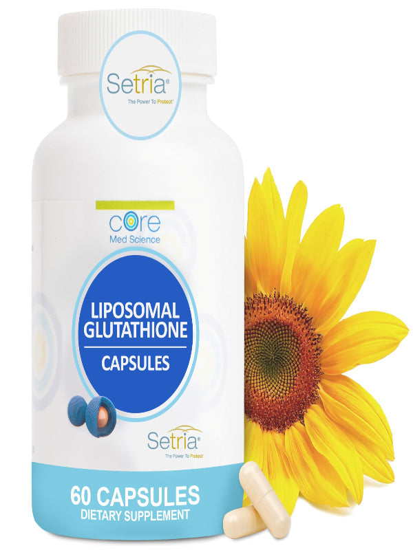 Core Med Science Liposomal Glutathione Supplement (500mg, 60 Softgels) - Pure Reduced Setria with Phospholipid Complex - Antioxidant Supplement for Energy, and Skin Nirvana Guru