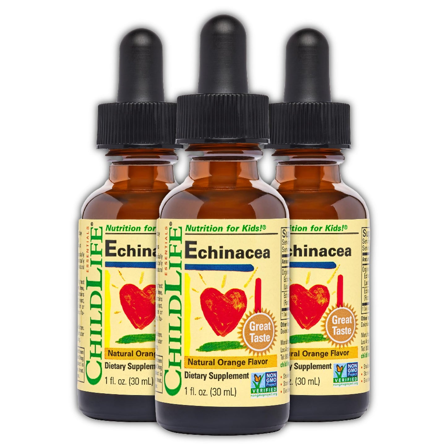 CHILDLIFE ESSENTIALS Echinacea for Kids - Kids Echinacea Drops, Liquid Tincture, Alcohol Free Supplement for Babies, Toddlers, Children - Natural Orange, 1 Fl Oz (Pack of 1) - Nirvana Guru