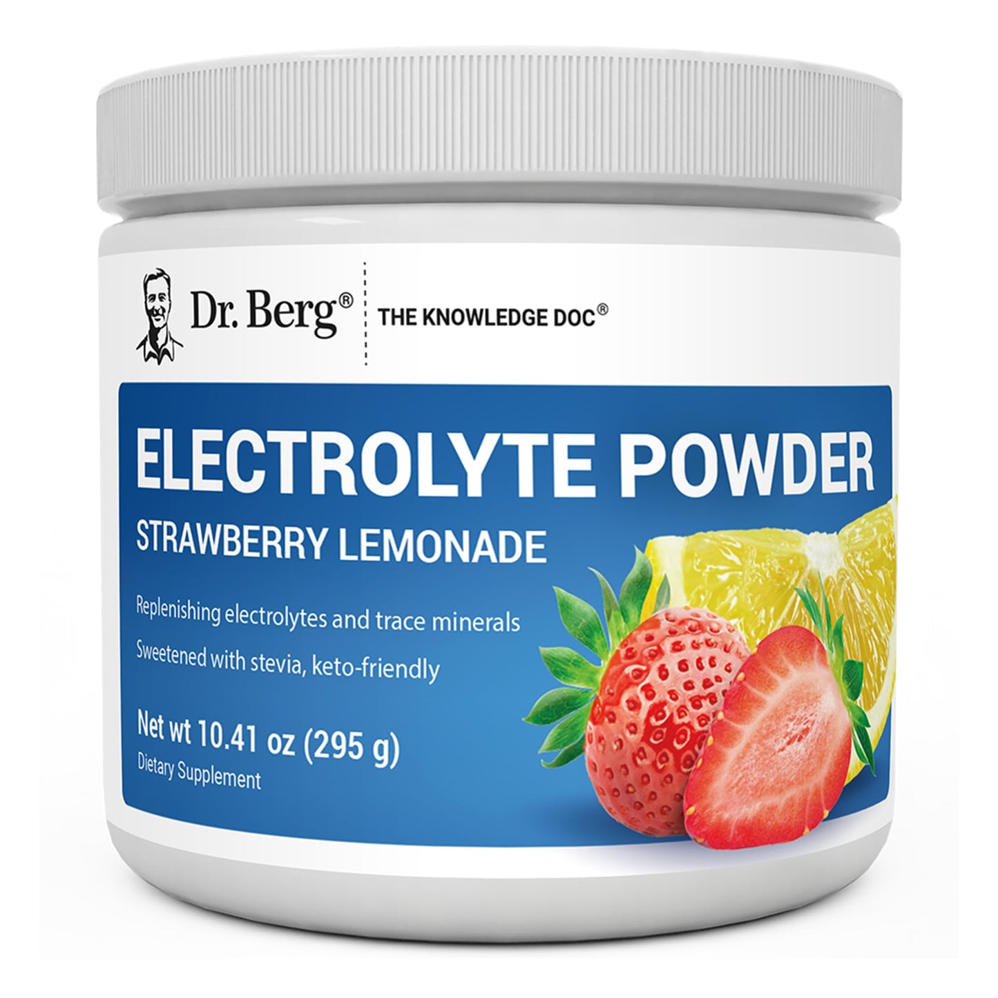 Dr. Berg Zero Sugar Hydration Keto Electrolyte Powder - Enhanced w/ 1000 mg of Potassium & Real Pink Himalayan Salt (NOT Table Salt) - Raspberry & Lemon Flavor Hydration Drink Supplement, 100 Servings Nirvana Guru