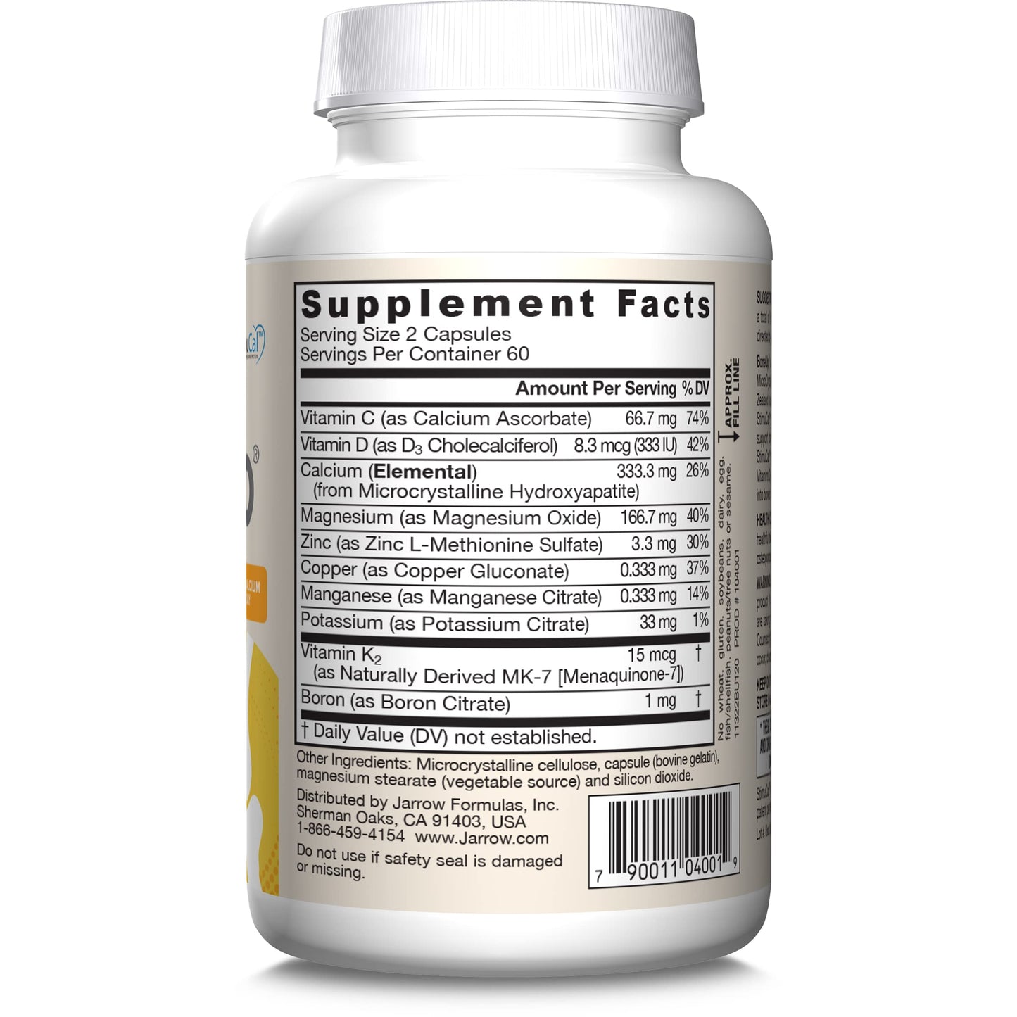 Jarrow Formulas BoneUp for Bone Density - Vitamin D3 and K2, Calcium Support, 360 Capsules, Promotes Skeletal Nutrition, Up to 60 Days Supply - Nirvana Guru