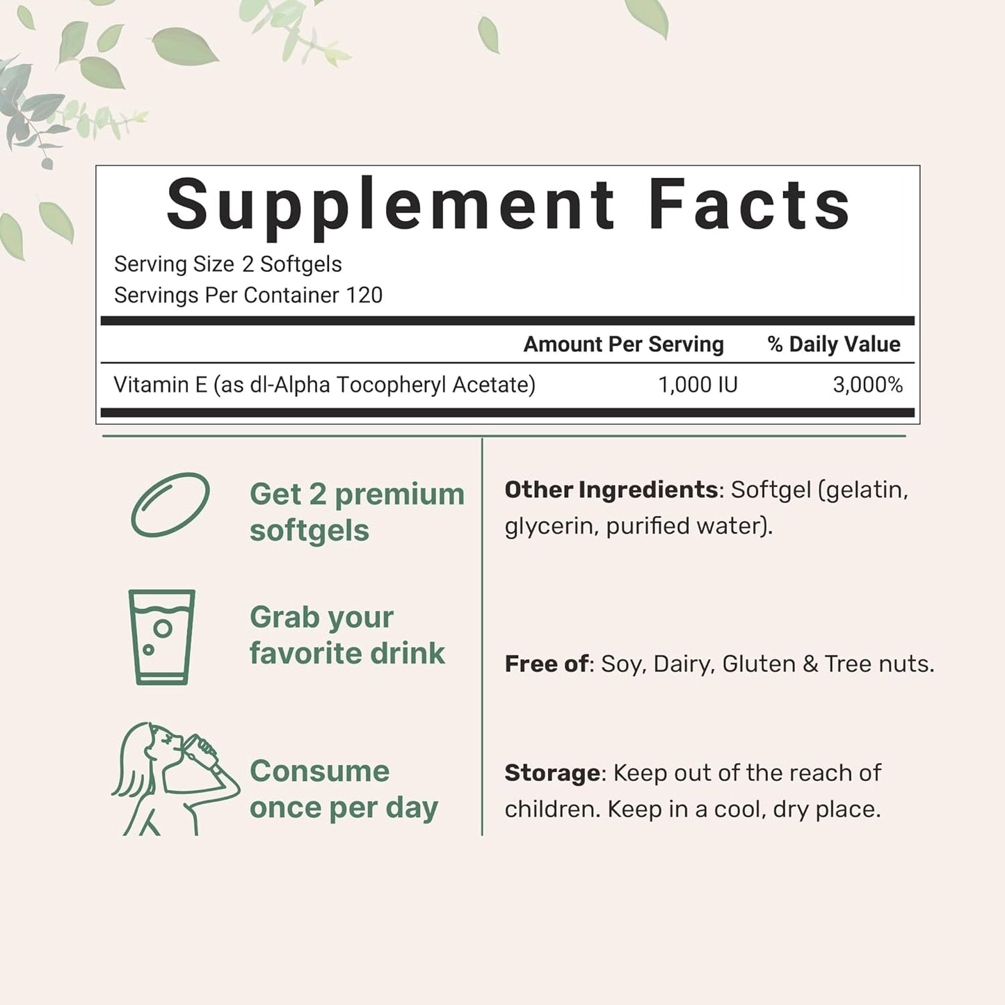 Micro Ingredients Vitamin E 1000 IU, 240 Softgels | Pure Vitamin E Oil Pills | Antioxidant Supplements for Skin, Face, & Immune Health | Non-GMO, Gluten Free Nirvana Guru