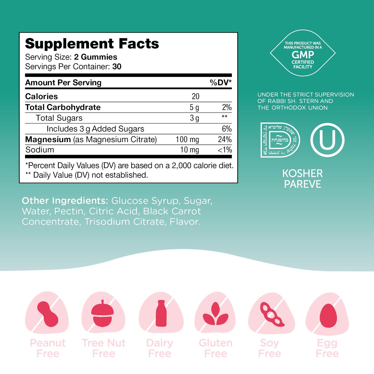 Chapter One Magnesium Gummies for Kids & Adults - Natural Calm Gummies - Calm Magnesium Citrate - Bone and Muscle Function Supplements for Kids & Adults - Mood Support, Kosher Apple Flavor (60) - Nirvana Guru