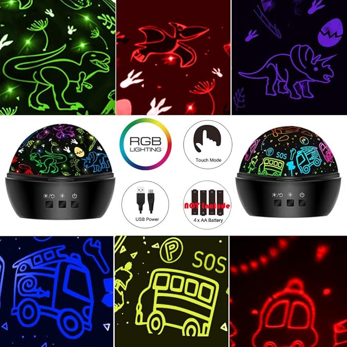Dinosaur Toys for 3-8 Year Old Boys,Dino Projection Kids Toys for 3-8 Year Olds Boys 2 in 1 Car Toy for 2-10 Year Olds Boys,Toddler Toys,Chirstmas Stocking Stuffers Gifts for 2-10 Year Olds Kids nirvanaguru