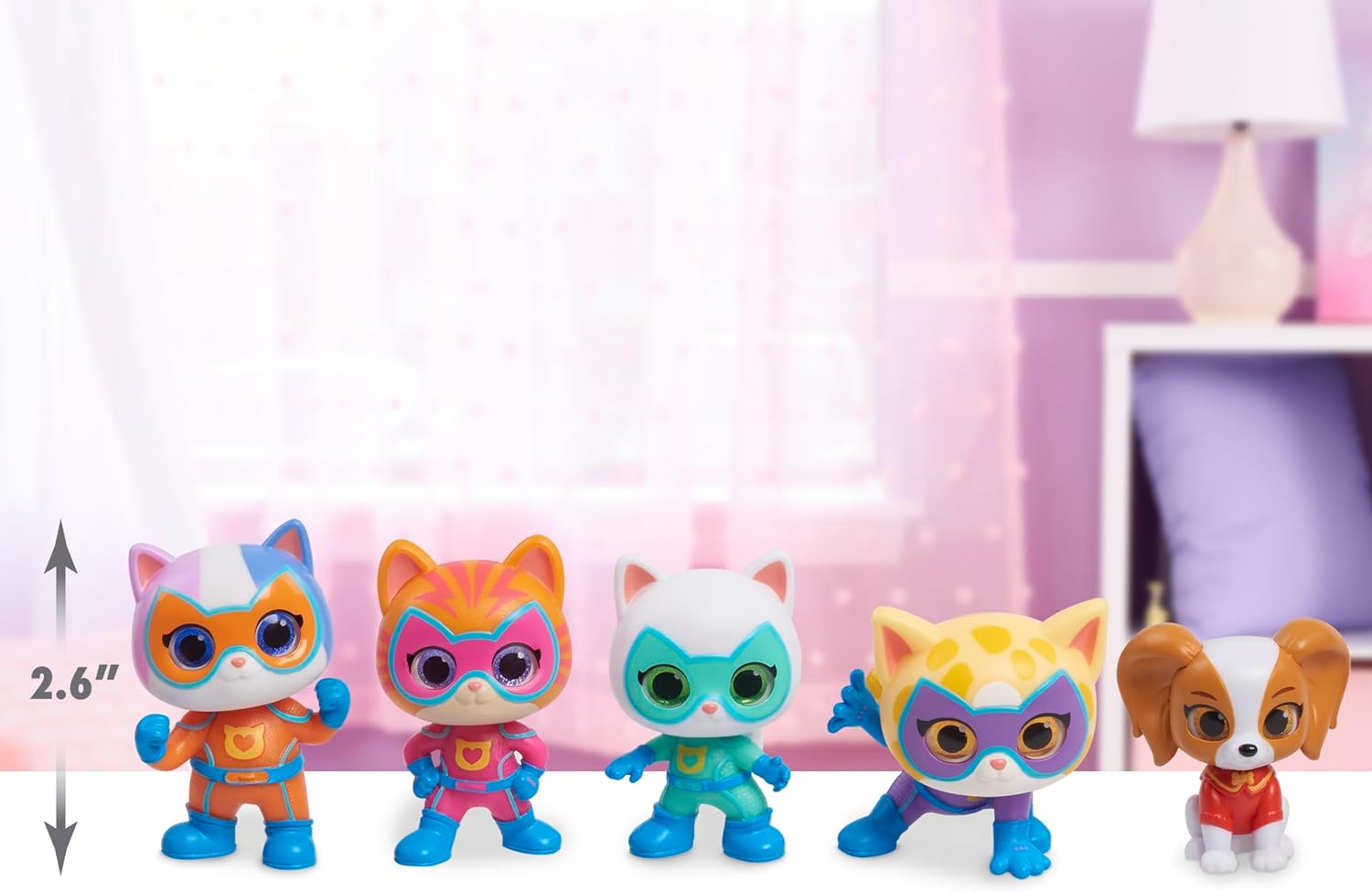 Just Play Disney Junior SuperKitties Hero Squad 5-Piece Figure Set, Kids Toys for Ages 3 Up nirvanaguru