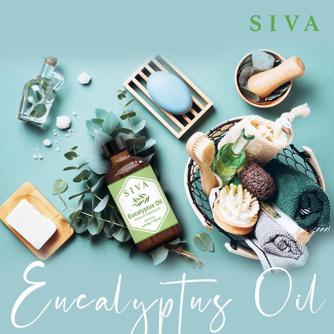 SIVA Lavender Essential Oil - 4 Fl Oz – Natural Lavender Oil - for Diffuser, Face, Skin Care, Aromatherapy, Hair Care, Scalp and Body Massage - with Dropper - Nirvana Guru