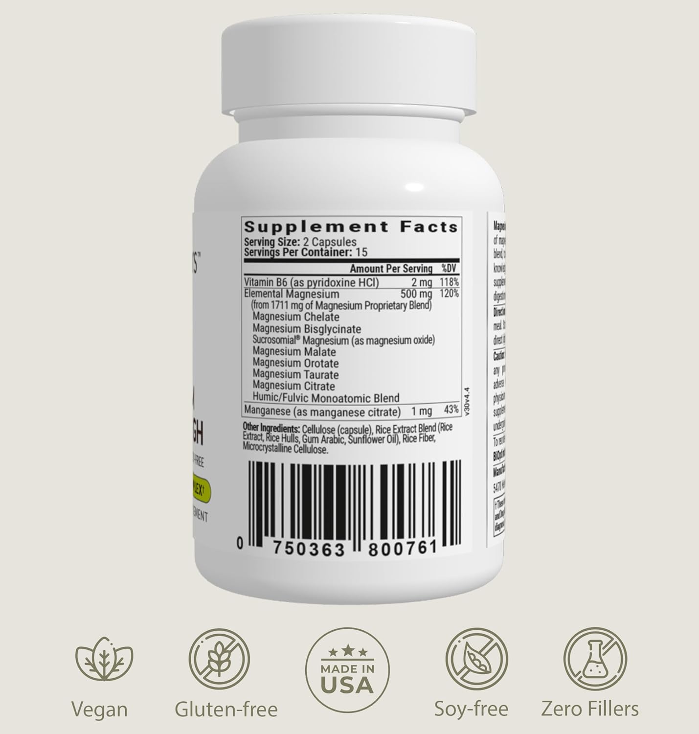 BiOptimizers Magnesium Breakthrough 4.0, (30 Capsules) & Mushroom Breakthrough Powder (Salted Caramel, 15 Servings) - Natural Sleep and Brain Superfood & Supplement Bundle Nirvana Guru
