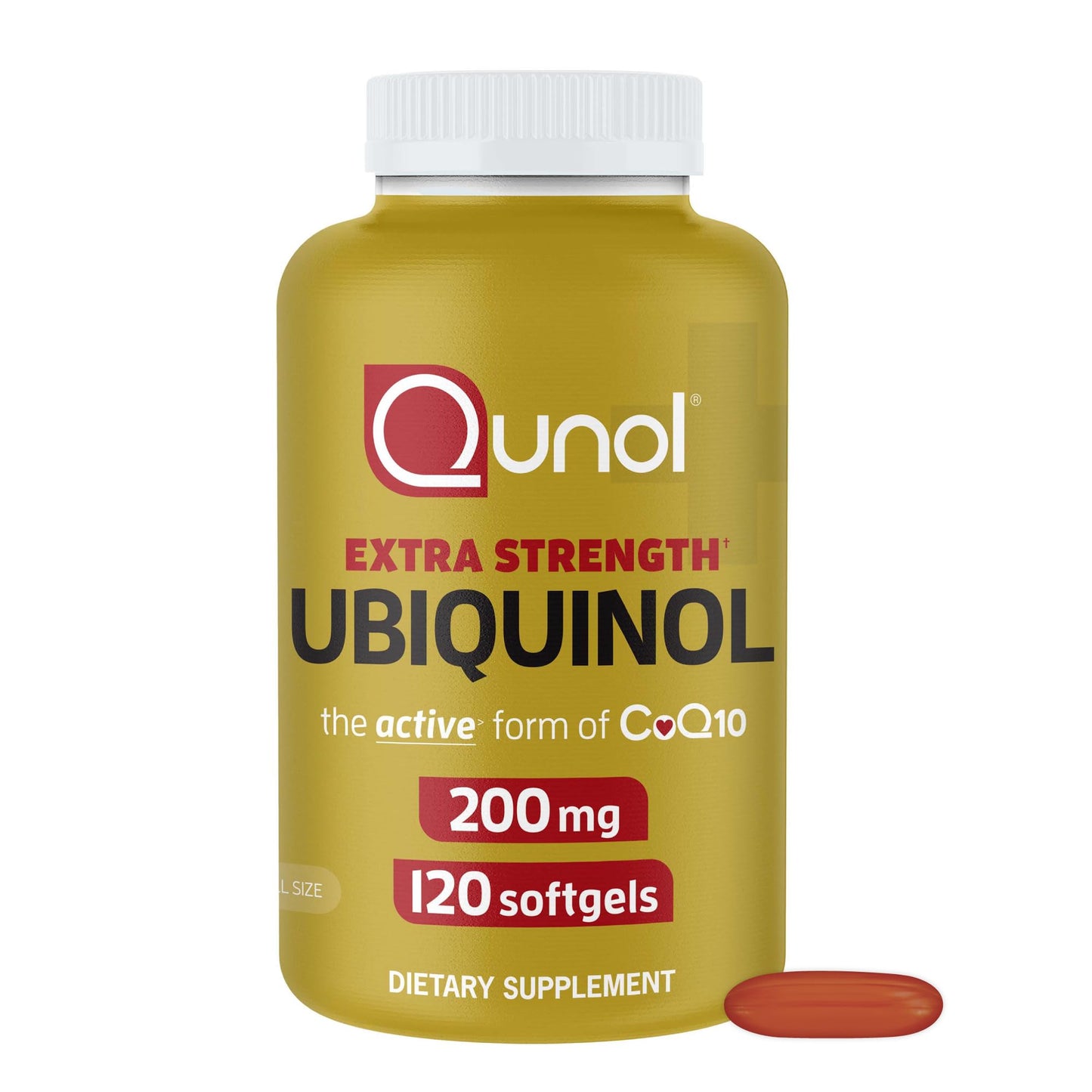 Qunol Ubiquinol CoQ10 200mg Softgels, Powerful Antioxidant for Heart and Vascular Health, Essential for Energy Production, Natural Supplement Active Form of CoQ10, 60ct Softgels Nirvana Guru