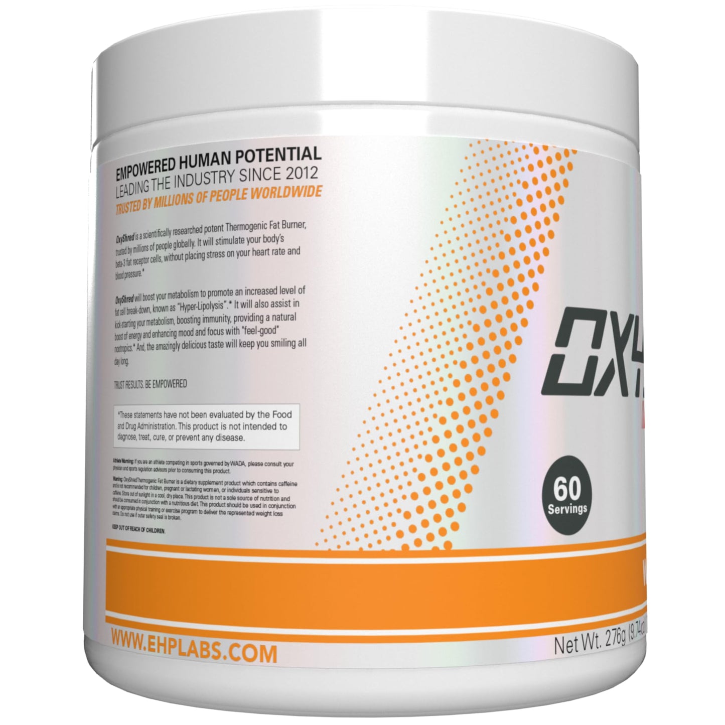 EHP Labs OxyShred Pre Workout Powder - Preworkout Powder with L Glutamine & Acetyl L Carnitine, Energy Boost Drink - Mango, 60 Servings Nirvana Guru
