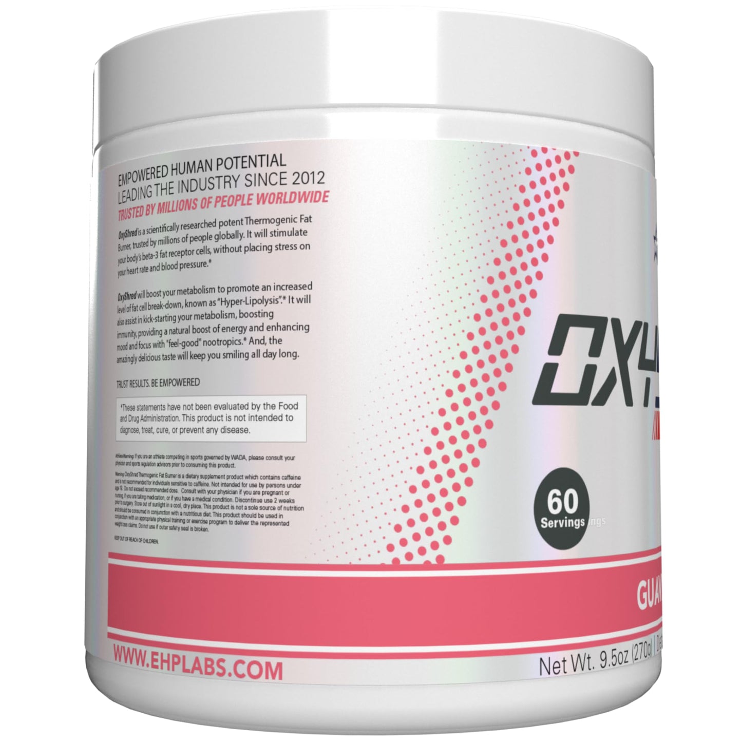 EHP Labs OxyShred Pre Workout Powder - Preworkout Powder with L Glutamine & Acetyl L Carnitine, Energy Boost Drink - Mango, 60 Servings Nirvana Guru